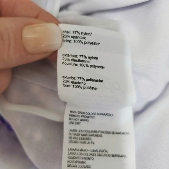 Speedo | Ultraback Criss-Cross Strap Purple Snakeskin Pattern One Piece Swimsuit - Picture 9 of 10